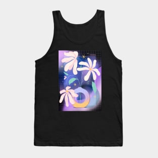 Space Flowers - Purple Tank Top